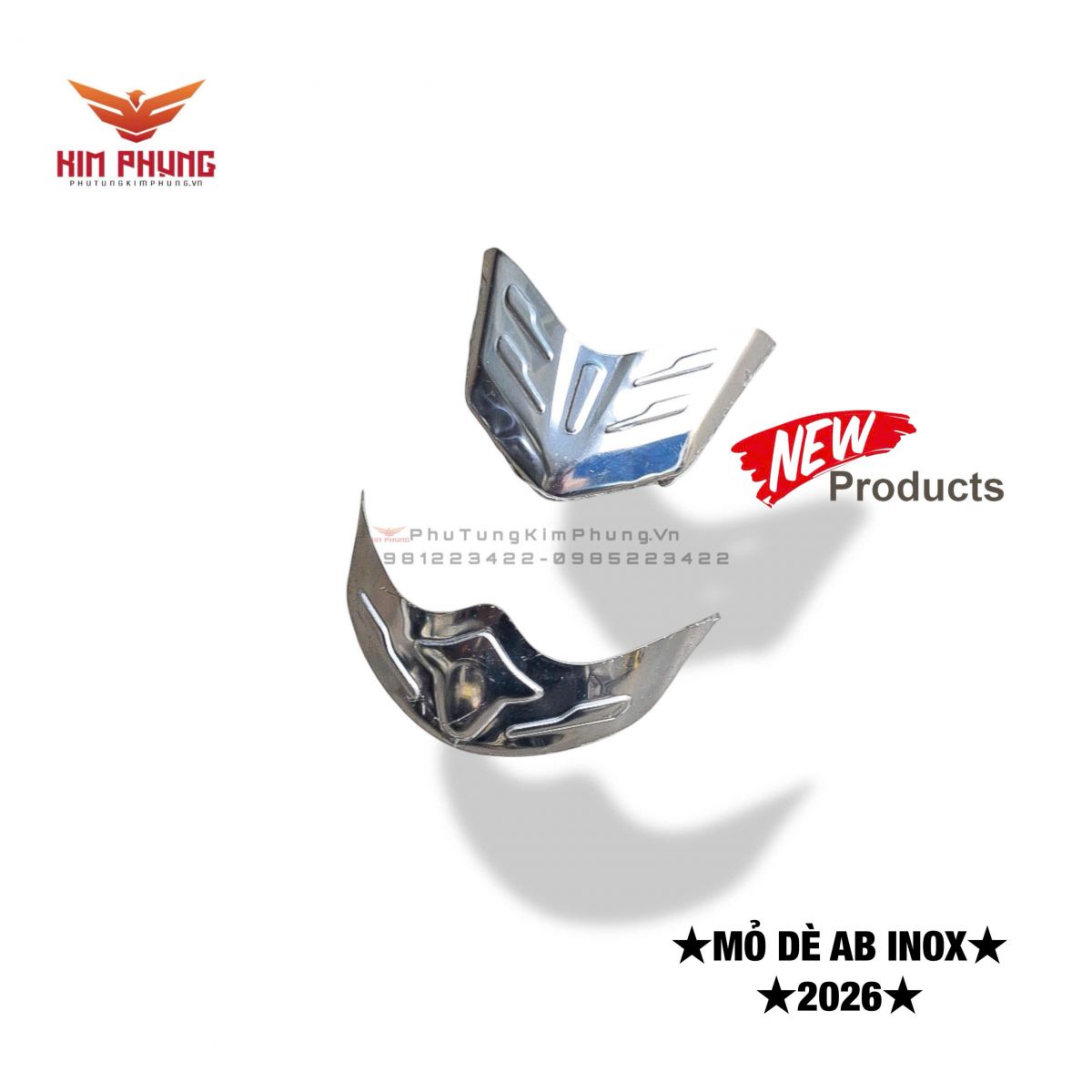 MỎ DÈ INOX TRƯỚC/SAU AIRBLADE 160 2026