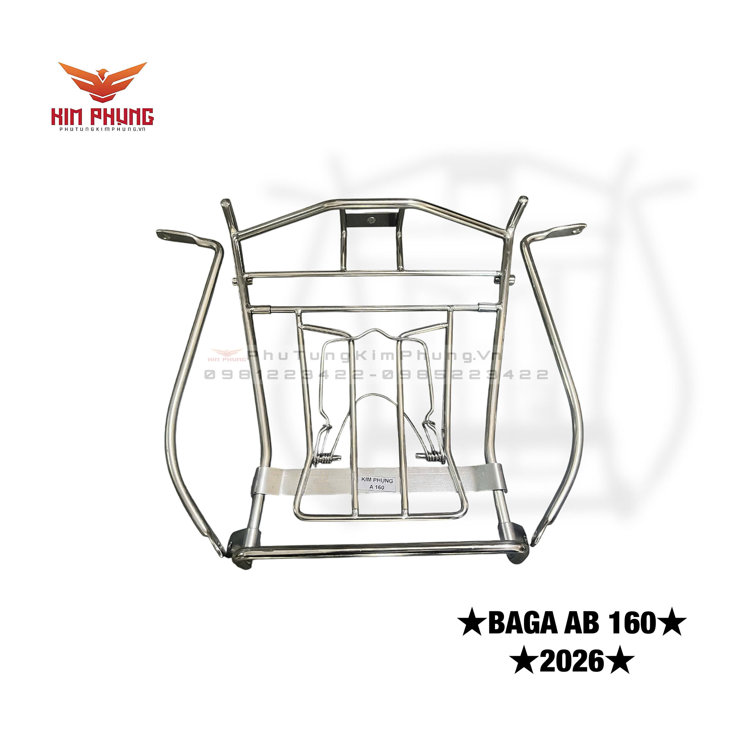 BAGA INOX AIRBALDE 160 2026 (Bắt Chân ,Siêu Dày)